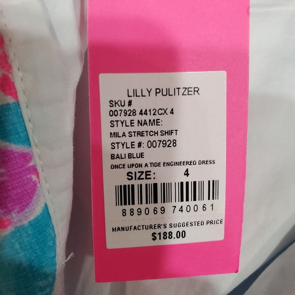 🆕️ Lily Pulitzer Mila Sleeveless Shift Dress Once Upon A Tide - Picture 13 of 16